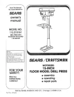 Craftsman 113.213151 Owner'S Manual preview