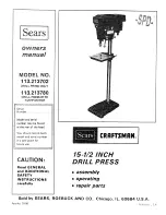 Craftsman 113.213702 Owner'S Manual предпросмотр