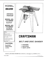 Craftsman 113.225900 Owner'S Manual preview
