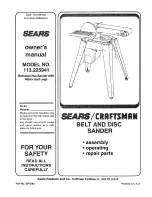 Craftsman 113.225941 Owner'S Manual preview