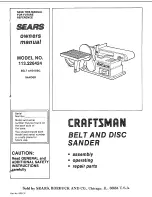 Preview for 1 page of Craftsman 113.226424 Owner'S Manual