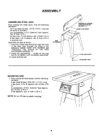 Preview for 8 page of Craftsman 113.226830 Owner'S Manual