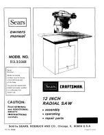 Craftsman 113.23301 Owner'S Manual preview