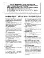 Предварительный просмотр 2 страницы Craftsman 113.234610 Owner'S Manual