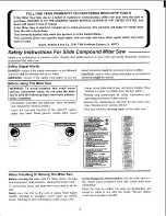 Preview for 2 page of Craftsman 113.234940 Owner'S Manual