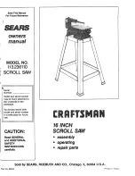 Preview for 1 page of Craftsman 113.23611 Owner'S Manual