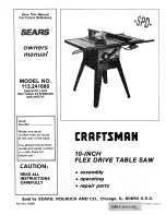 Craftsman 113.241680 Owner'S Manual preview