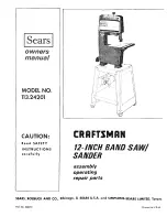 Craftsman 113.24201 Owner'S Manual preview