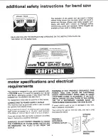 Preview for 4 page of Craftsman 113.244401 Owner'S Manual