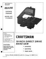 Craftsman 113.244510 Owner'S Manual preview