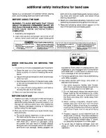 Preview for 3 page of Craftsman 113.247210 Owner'S Manual