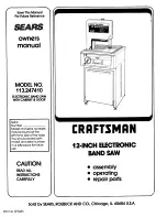 Craftsman 113.247410 Owner'S Manual preview