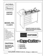 Preview for 1 page of Craftsman 113.24907 Owner'S Manual