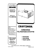 Предварительный просмотр 1 страницы Craftsman 113.299720 Owner'S Manual