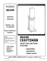 Preview for 1 page of Craftsman 113.299780 Owner'S Manual