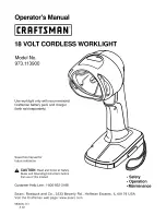 Предварительный просмотр 1 страницы Craftsman 11390 Operator'S Manual