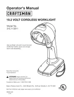 Preview for 1 page of Craftsman 11391 Operator'S Manual