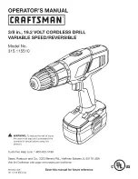 Craftsman 11551 Operator'S Manual предпросмотр