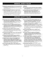 Preview for 4 page of Craftsman 11579 - C3 19.2 Volt DieHard Reciprocating Saw Operator'S Manual