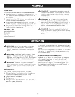 Preview for 9 page of Craftsman 11579 - C3 19.2 Volt DieHard Reciprocating Saw Operator'S Manual