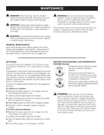 Preview for 13 page of Craftsman 11579 - C3 19.2 Volt DieHard Reciprocating Saw Operator'S Manual