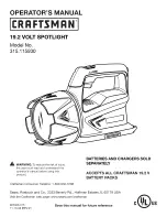 Preview for 1 page of Craftsman 11593 Operator'S Manual