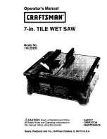 Craftsman 118.22320 Operator'S Manual preview