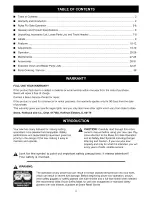 Preview for 2 page of Craftsman 12 IN. COMPOUND MITER SAW 315.21222 Owner'S Manual