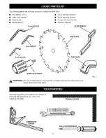 Preview for 8 page of Craftsman 12 IN. COMPOUND MITER SAW 315.21222 Owner'S Manual