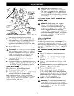 Preview for 19 page of Craftsman 12 IN. COMPOUND MITER SAW 315.21222 Owner'S Manual