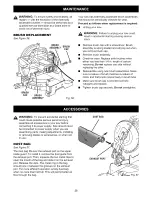 Preview for 28 page of Craftsman 12 IN. COMPOUND MITER SAW 315.21222 Owner'S Manual