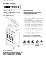 Предварительный просмотр 1 страницы Craftsman 120.29687 User Instructions