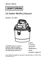 Craftsman 125.12001 Operator'S Manual preview