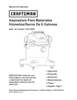 Preview for 16 page of Craftsman 125.12004 Operator'S Manual