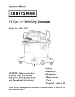 Предварительный просмотр 1 страницы Craftsman 125.12007 Operator'S Manual