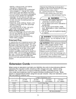 Предварительный просмотр 3 страницы Craftsman 125.12008 Operator'S Manual