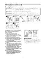 Предварительный просмотр 9 страницы Craftsman 125.12008 Operator'S Manual