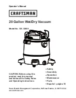 Предварительный просмотр 1 страницы Craftsman 125.12009 Operator'S Manual