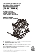 Preview for 1 page of Craftsman 125.46569 Operator'S Manual
