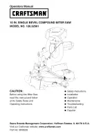 Craftsman 126.32561 Operator'S Manual preview