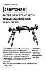 Preview for 1 page of Craftsman 130.16491 Operator'S Manual