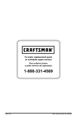 Preview for 34 page of Craftsman 130.16491 Operator'S Manual