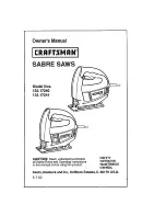 Craftsman 135.17240 Owner'S Manual preview