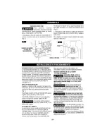 Предварительный просмотр 24 страницы Craftsman 135.17243 Owner'S Manual