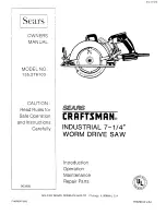 Craftsman 135.276103 Owner'S Manual preview