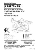 Preview for 1 page of Craftsman 137.186290 Operator'S Manual