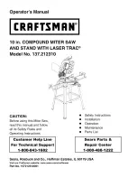 Craftsman 137.212310 Operator'S Manual preview