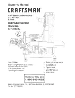 Preview for 1 page of Craftsman 137.215280 Owner'S Manual