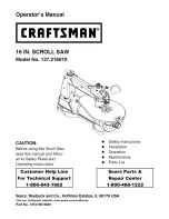 Craftsman 137.216010 Operator'S Manual preview