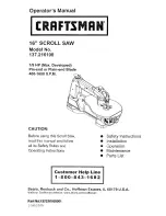 Craftsman 137.216100 Operator'S Manual preview